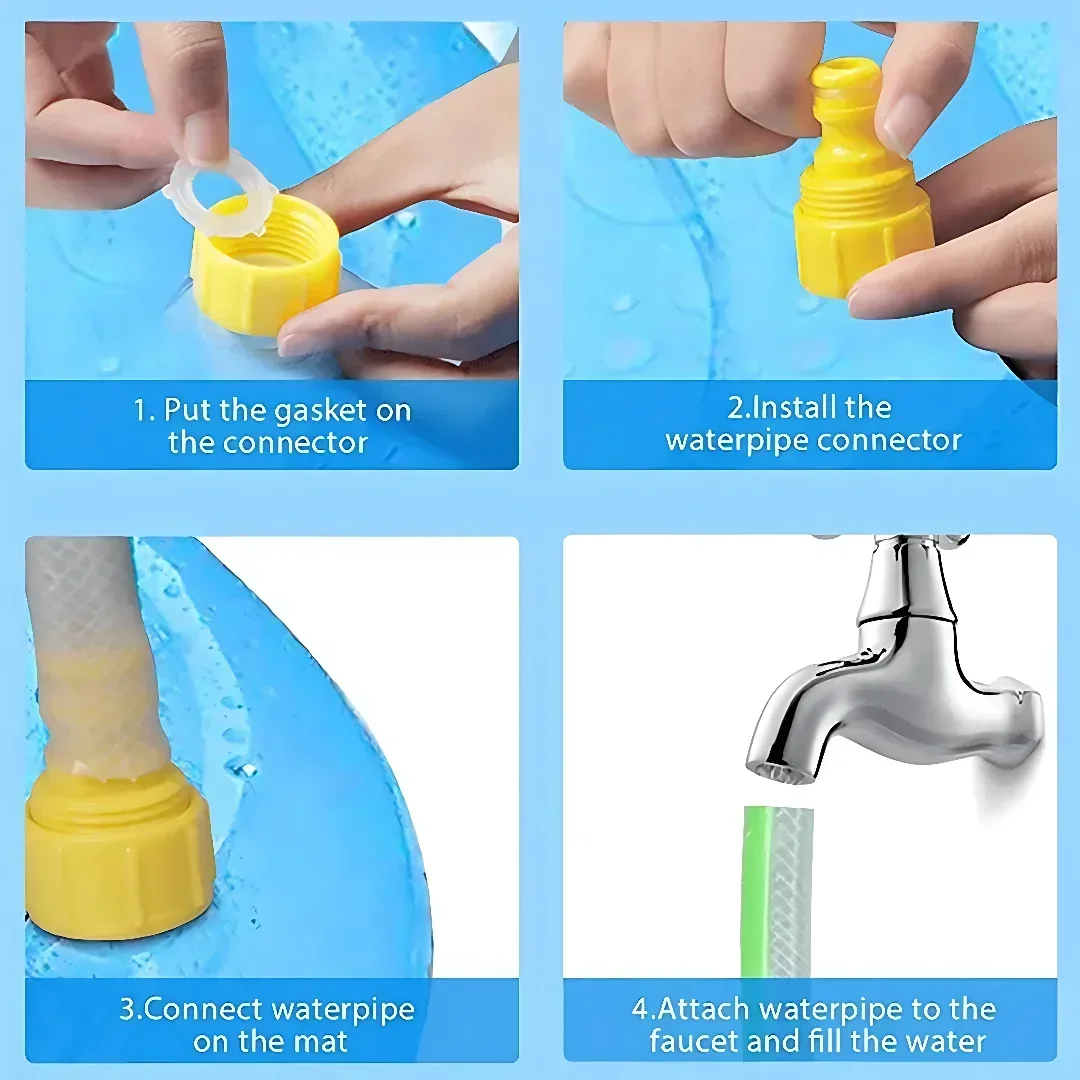 Sprinkletails Splash Pad - Sprinkler Mat for Dogs & Kids