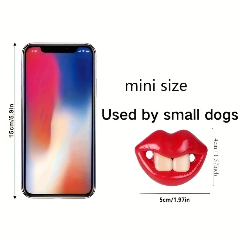 Snoutrageous Dog Lips Chew Toy - Funny Silicone Pet Toy