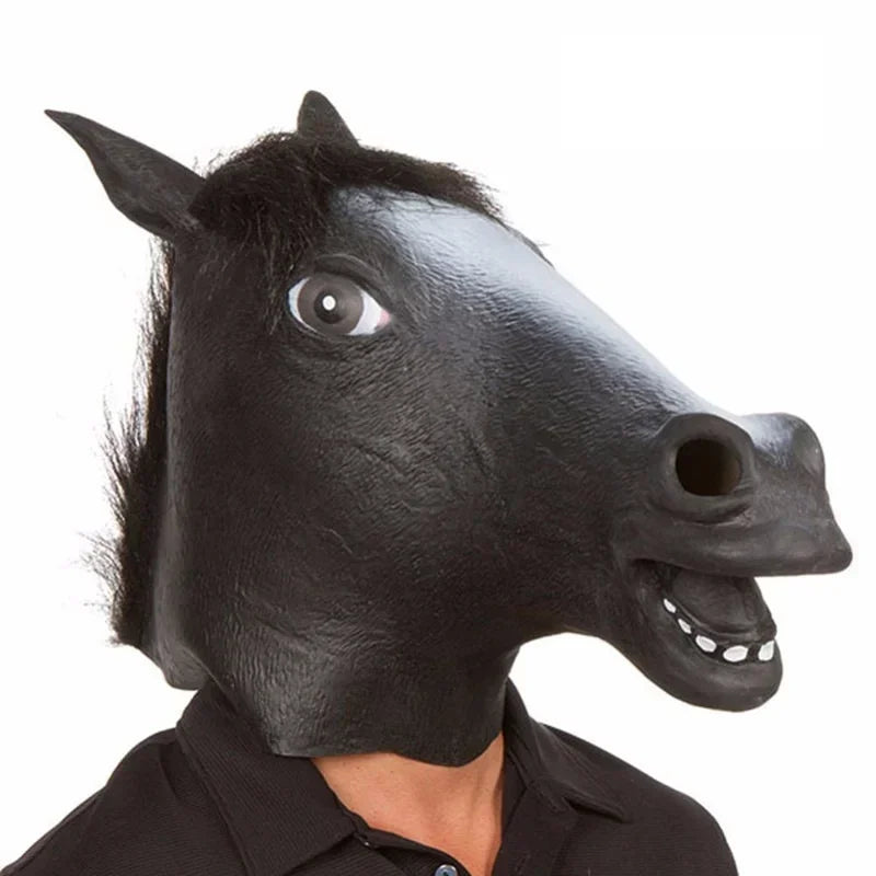 Neighmare Horse Head Mask - Latex Full Head Costume Mask
