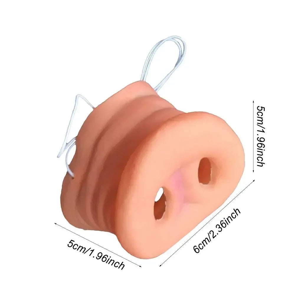 Snorted Pig Nose - Funny Latex Snout Party Gag