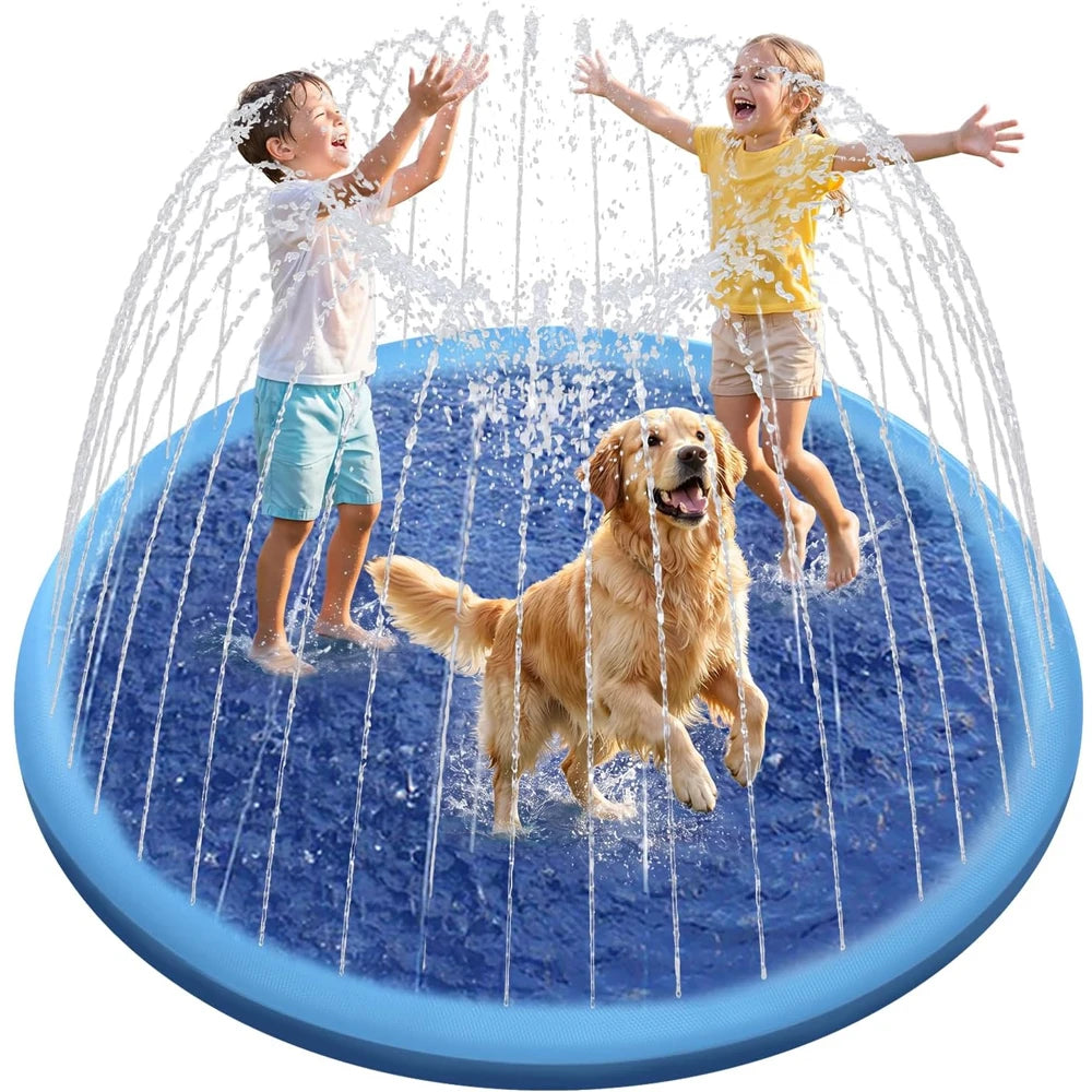 Sprinkletails Splash Pad - Sprinkler Mat for Dogs & Kids