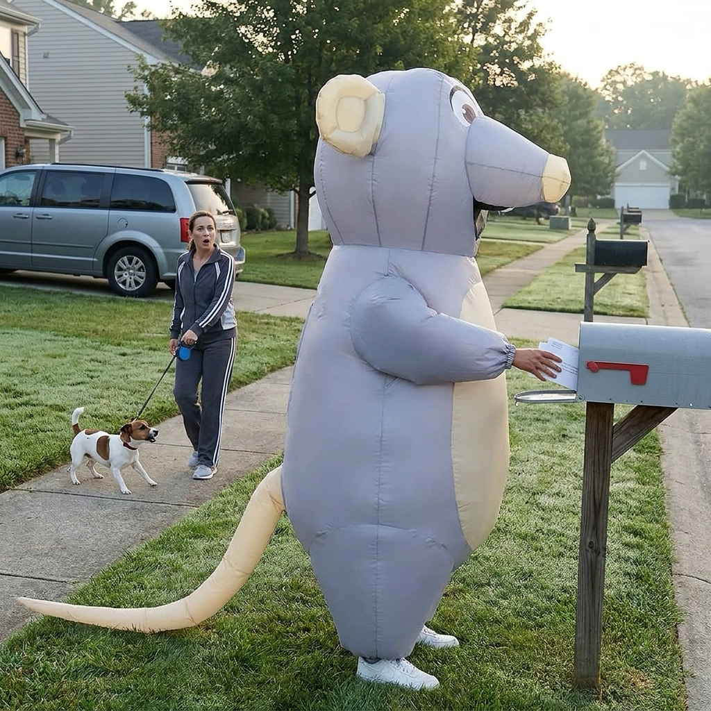 mousePOP giant inflatable mouse costume