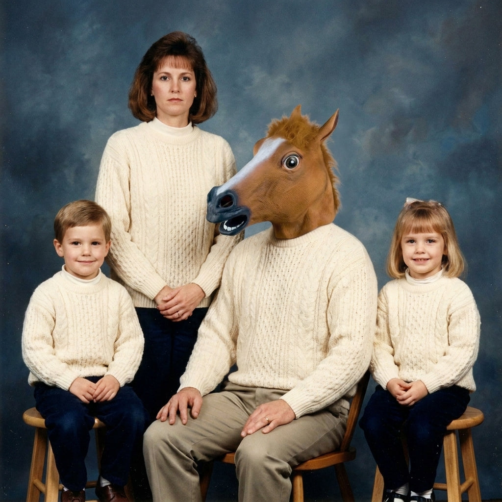 Neighmare horse head mask lifestyle