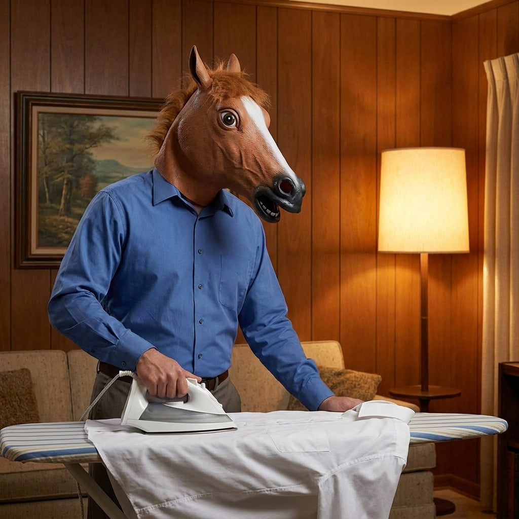 Neighmare horse head mask lifestyle