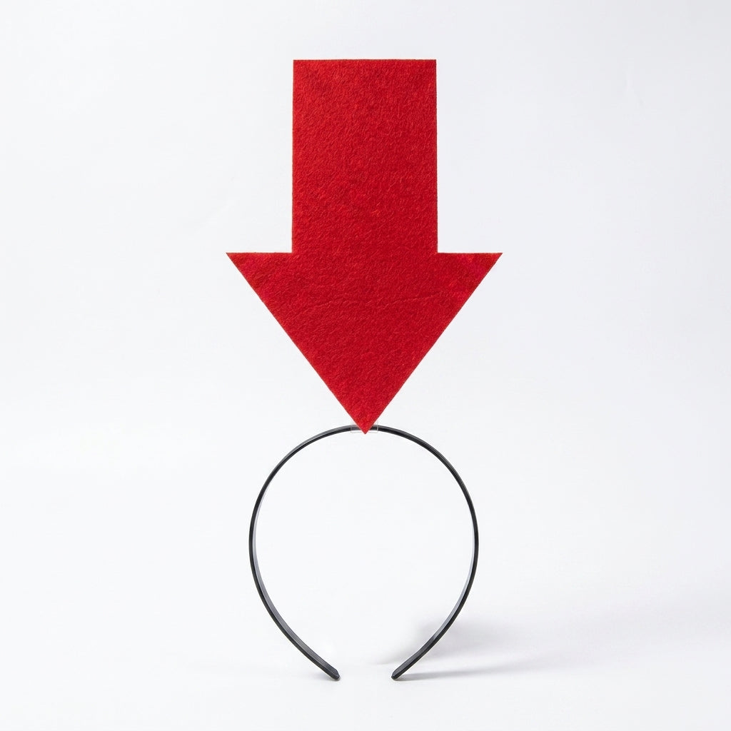 Creative Arrow Headband Funny Question Mark Hair Hoop Anti-Lost  Festival Whimsical Accessory for Party Gathering Comedy Prop