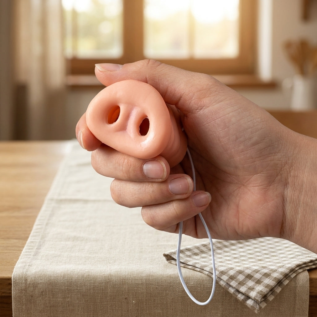 Snorted Pig Nose - Funny Latex Snout Party Gag