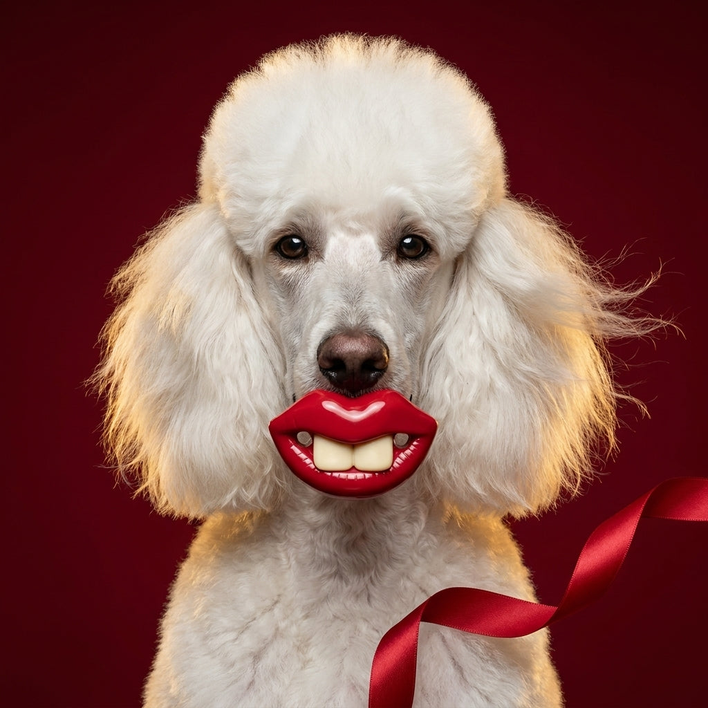 Snoutrageous Dog Lips Chew Toy - Funny Silicone Pet Toy